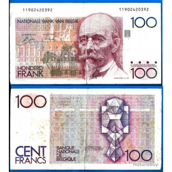 Belgique 100 Francs 1982 A 1994 Billet Europe Nord Frs Frc Frcs