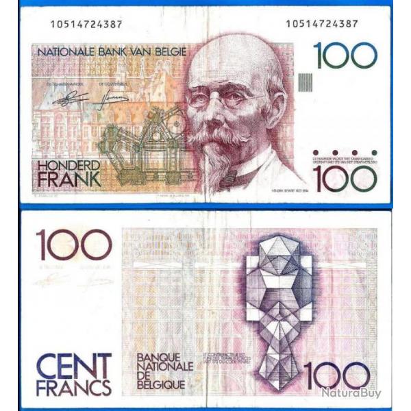 Belgique 100 Francs 1982 A 1994 Billet Europe Nord Frs Frc Frcs Europe Nord