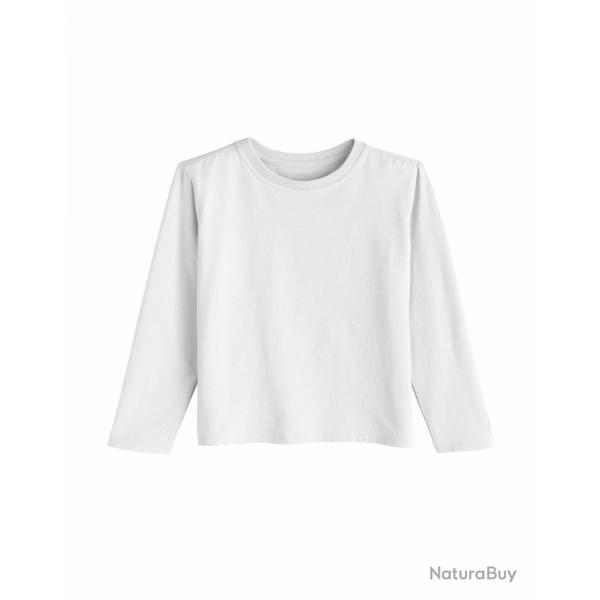 T shirt UV pour Enfant en bas ge - Manches longues - Coco Plum - Blanc Blanc   86/ 98 cm