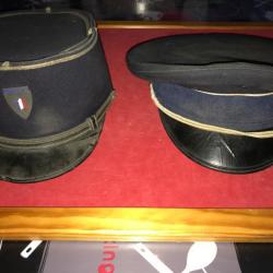 képi m.35 de police  et casquette de police ancien modèle sans insigne