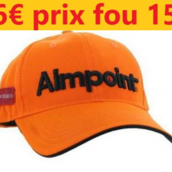 Casquette   AIMPOINT  orange  taille unique   casqaimpoint