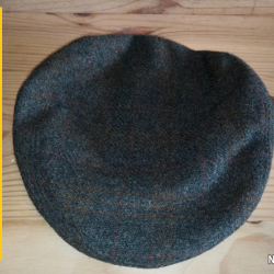casquette carreaux KAKI  CHAUDE   "made in fance" BEST QUALITY taille 55  2000-55  PINEAU