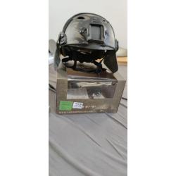 Casque fast pj helmet emerson gear multicam black complet cache oreille et grille