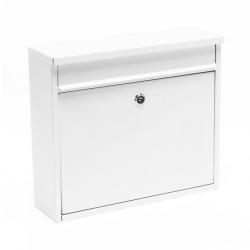 Boite aux lettres design boite postale murale design 32 x 36 x 11,5 cm blanc 16_0000060