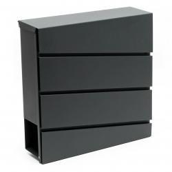 Boite aux lettres design boite postale porte- journal revêtue poudre acier galvanisé anthracite 16_