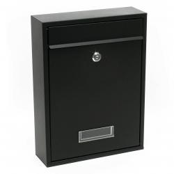Boite aux lettres design murale courrier acier galvanisé noir 16_0000075