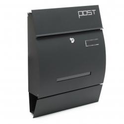 Boite aux lettres design moderne boite murale porte-journaux anthracite 16_0000062