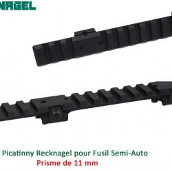 Rail Picatinny Recknagel pour Fusil semi-auto (prisme de 11 mm)