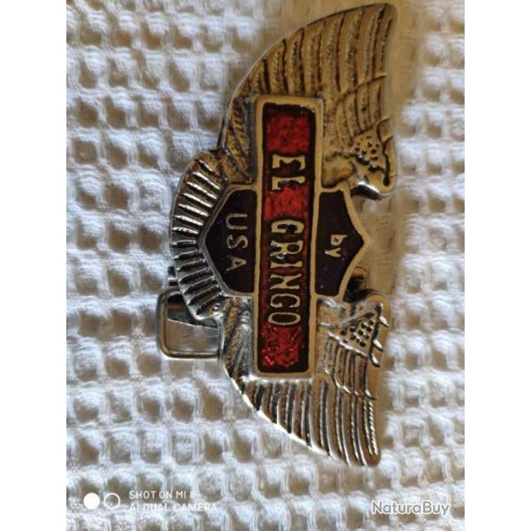 Type Harley-Davidson Boucle de Ceinture USA EL GRINGO BOUCLE DE CEINTURE CEINTURON 1989 EMAILLE