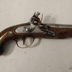 Pistolet silex de manteau   circa 1770