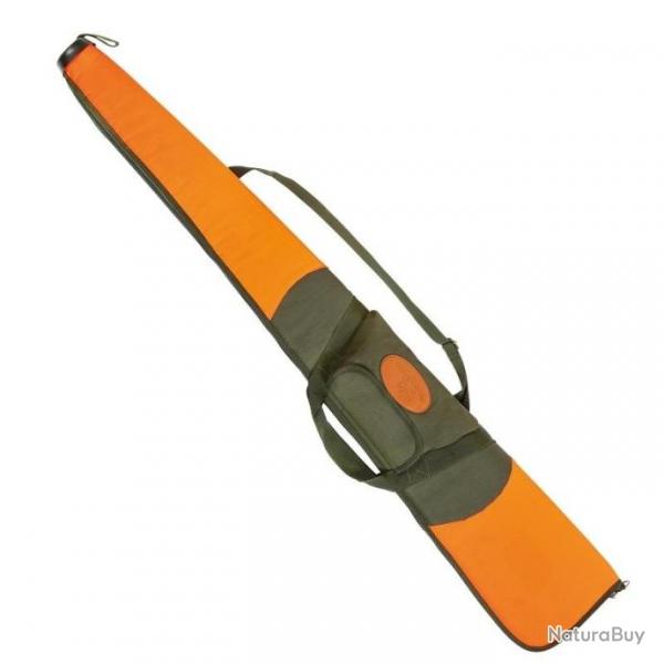 FOURREAU A FUSIL VERNEY-CARRON  TRAQUE EMBOUT CAOUTCHOUC VERNEY CARRON ORANGE ET VERT 135 cm