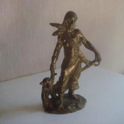 statuette de pirate en bronze XIXéme hauteur 17,5 cm