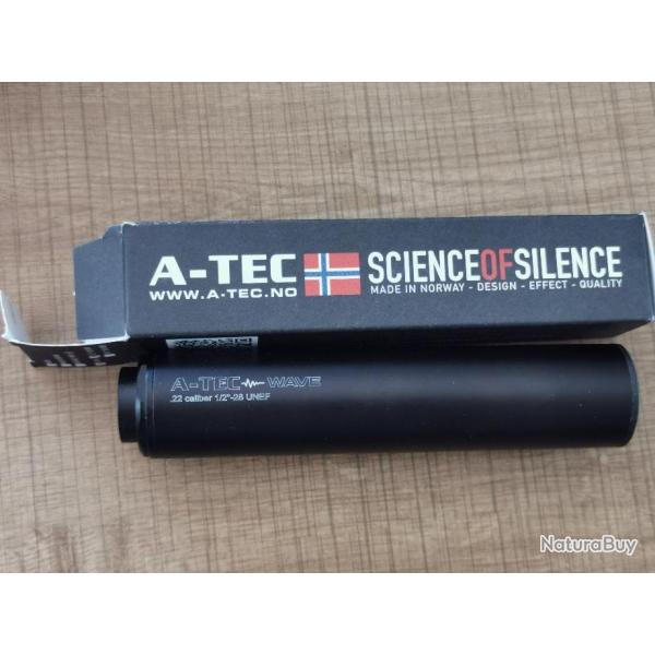 Silencieux A-TEC WAVE - 1/2x28 (UNEF) - Percussion annulaire / air comprim