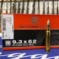 BALLES RWS UNI CLASSIC 9.3X62 293GR (19G)