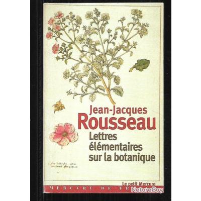 Livre Ancien : J.J. Rousseau 'Lettres Sur La Botanique' (1835) - Reliure Moderne - Bon état