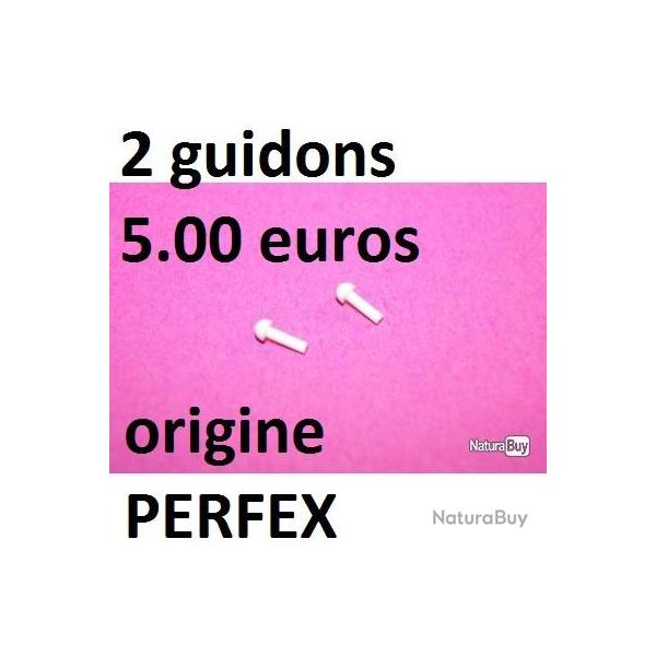 2 guidons plastiques blancs fusil PERFEX MANUFRANCE - VENDU PAR JEPERCUTE (D21A28)
