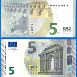 Portugal 5 Euro 2013 Neuf Prefixe Ma Serie M005 G4 Signature Draghi Billet