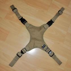 porte casque en X pour emport sac à dos passants molle