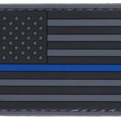 Patch PVC Drapeau USA Bleu line