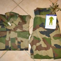 Ensemble treillis guerilla cpa / chemise large + pantalon / armée de l'air