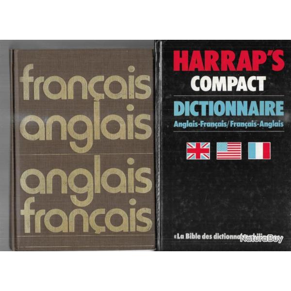 dictionnaire franais-anglais , anglais - franais lot de 2 diffrents