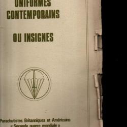 uniformes contemporains ou insignes , série 1 parachutistes britanniques et américains wwII état