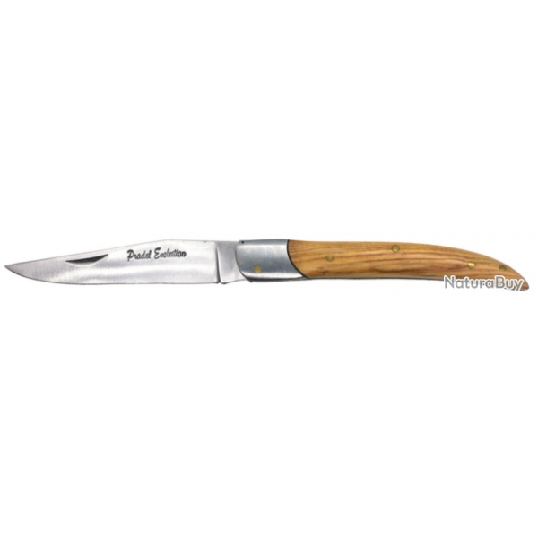 Couteau pliant Pradel Prestige bois de teck + affteur + bote  graisse