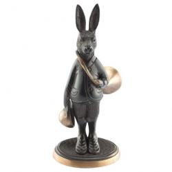 Statuette en bronze Europarm " Lièvre avec trompe 