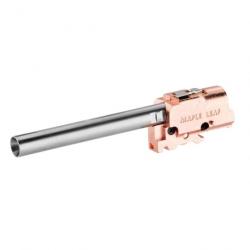 Bloc hop-up en acier pour GBB Glock WE Gen5 + canon precision 6,02mm - 84 mm