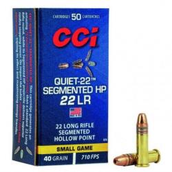 Balles CCI Segmented HP Quiet - Cal. 22 LR