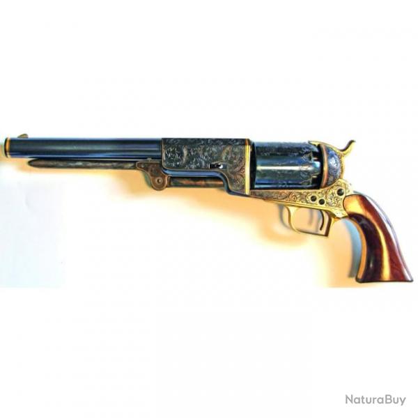Revolver Uberti Walker - Cal. 44 - Bleu / Incrust or