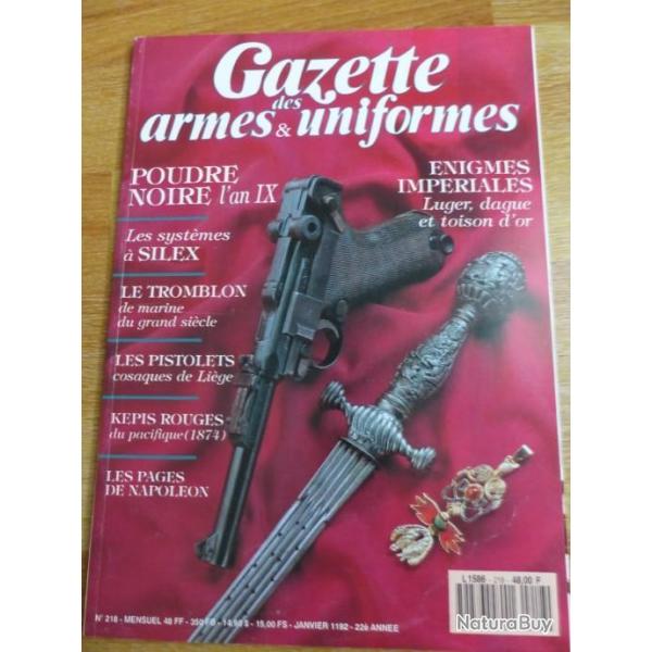 Gazette des armes et des uniformes N 218