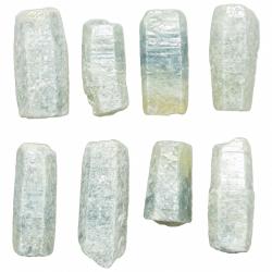 Cristaux bâtonnets bruts de saphir bleu - 2 à 3 cm - Lot de 2
