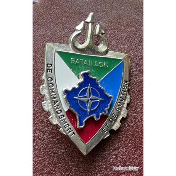 Insigne KOSOVO - Bataillon de Commandement et de Soutien