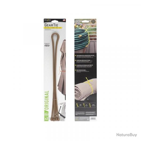 Nite Ize Gear Tie Reusable Rubber Twist Tie(TM) 81cm Coyote