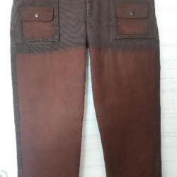 2 Pantalons de chasse JUMFIL  bon état taille 48-50  et taille 46 couleur marron coton huile