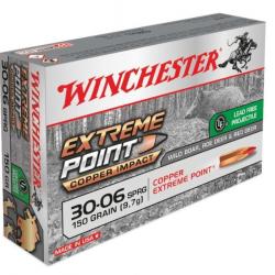 Munitions Winchester Cal.30-06 Extreme Point copper Impact 150gr PAR 20