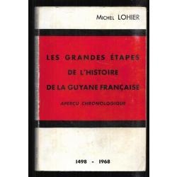 les grandes étapes de l'histoire de la guyane française aperçu chronologique 1498-1968 de m.lohier