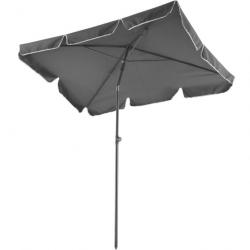 Parasol 200 x 125 cm meuble jardin gris 08_0000324