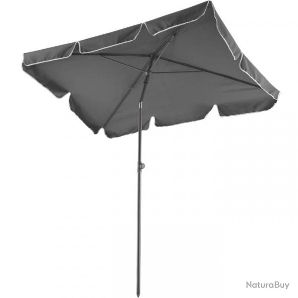 Parasol 200 x 125 cm meuble jardin gris 08_0000324