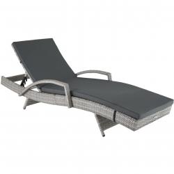 Bain de soleil transat meuble jardin 5 positions gris 08_0000226
