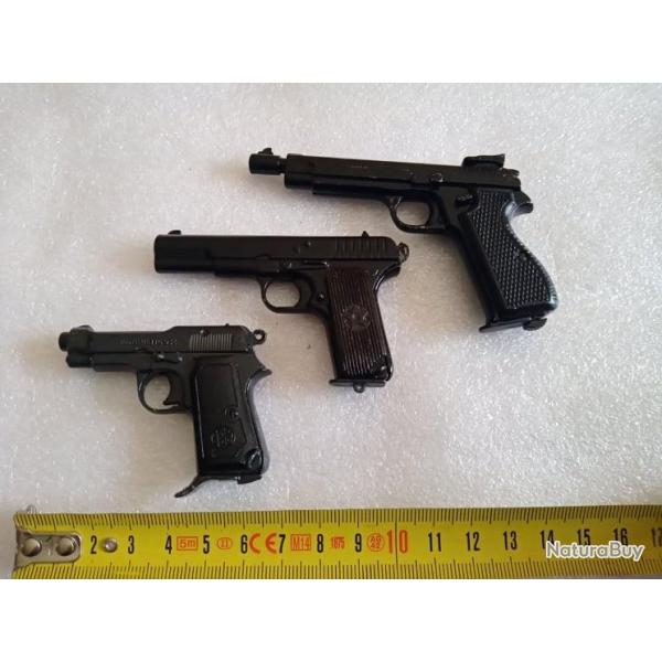 Pistolets mini rpliques (Lot2) 3 units Beretta, Tokarev et SIG