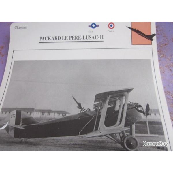 AVION  TYPE   CHASSEUR  PACKARD  LE PERE LUSAC  - 11