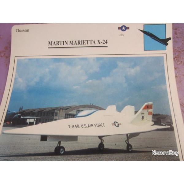 AVION  TYPE   CHASSEUR  MARTIN MARIETTA X - 24