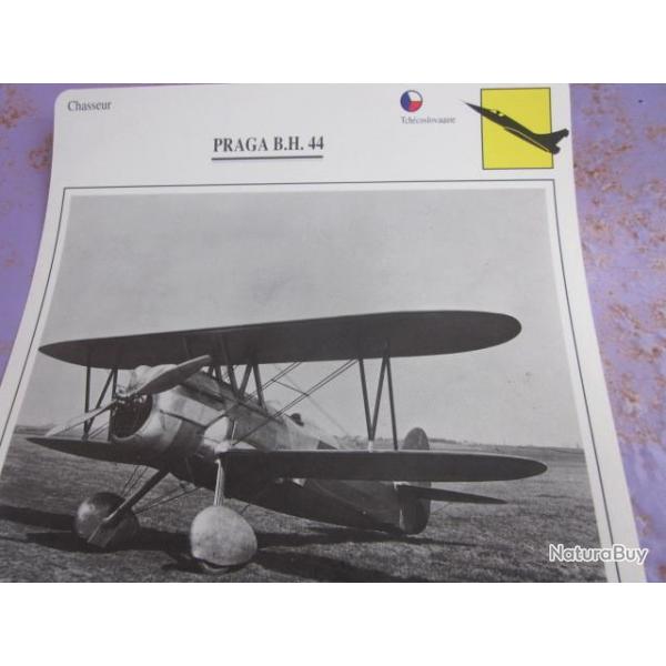 AVION  TYPE   CHASSEUR  PRAGA B.H.44