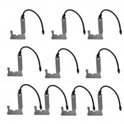 Pack de 10 plombs et 10 cordes élastiques pour formes