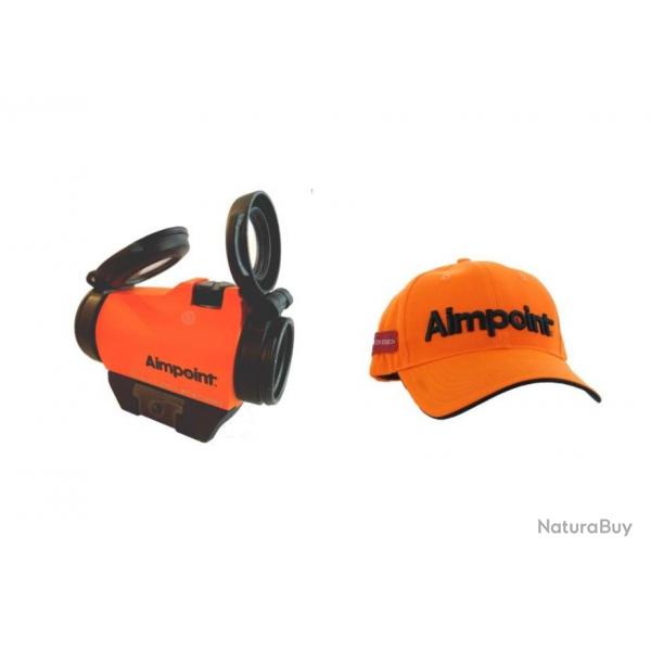 Aimpoint Micro H2 2MOA Blaze Orange + Casque Aimpoint offerte