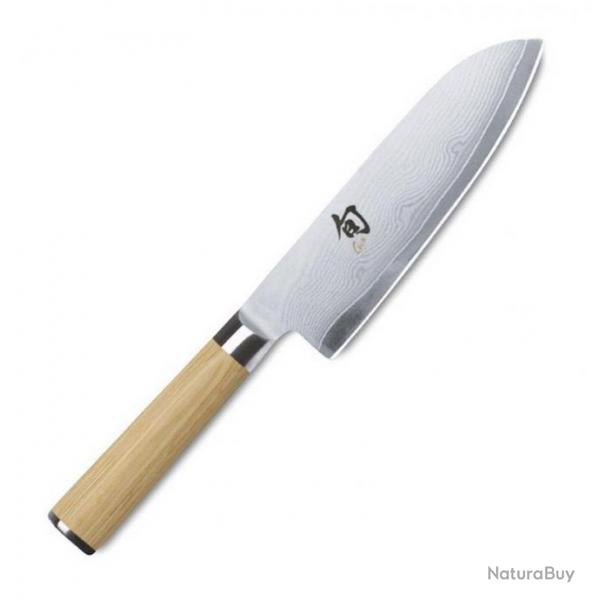 Couteau santoku "Shun Classic White" damas 18 cm [Kai]
