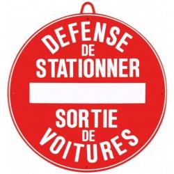 Panneau de signalisation Januel Défense de stationner - Diam. 28 cm