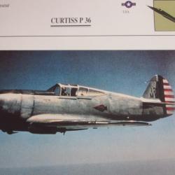 FICHE   AVIATION  TYPE CHASSEUR  /  CURTIS P 36  USA